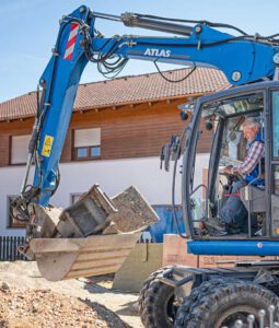 Baggerarbeiten Bau